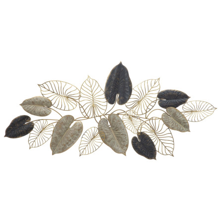 Painel de parede de ferro Century – Modelo A – 131x61 cm – Decoração de parede dourada Glam