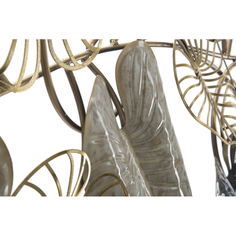 Pannello murale in ferro Century – Modello A – 131x61 cm – Decorazione murale dorata Glam