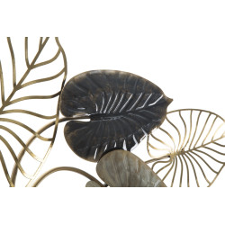 Panel de pared de hierro Century – Modelo A – 131x61 cm – Decoración de pared dorada Glam