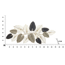 Panneau mural fer Century – Modèle A – 131x61 cm – Déco murale Glam dorée