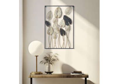 Panel de pared de hierro Century – Modelo B – 66x100 cm – Diseño refinado de metal