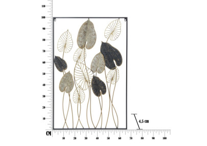 Panel de pared de hierro Century – Modelo B – 66x100 cm – Diseño refinado de metal