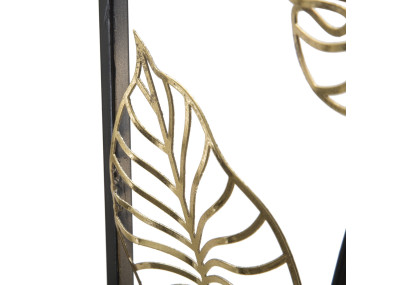 Painel de parede em ferro Luxy – Modelo B – 31x90 cm – Estilo Glam contemporâneo