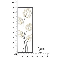 Panel de pared de hierro Luxy – Modelo B – 31x90 cm – Estilo Glam contemporáneo