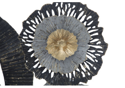 Panneau mural fer Otos – 100x80 cm – Style Glam design doré