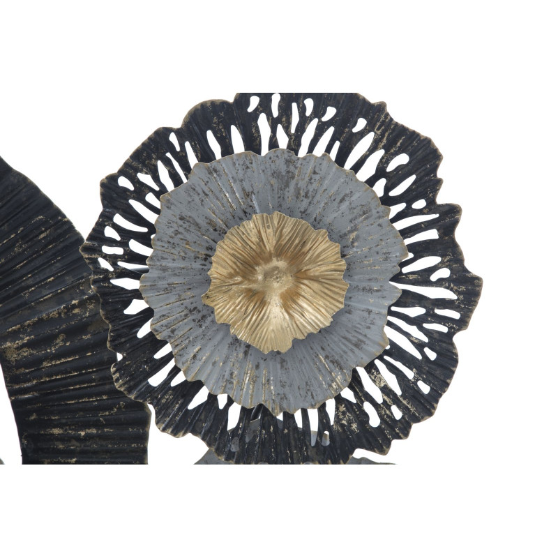 Panneau mural fer Otos – 100x80 cm – Style Glam design doré