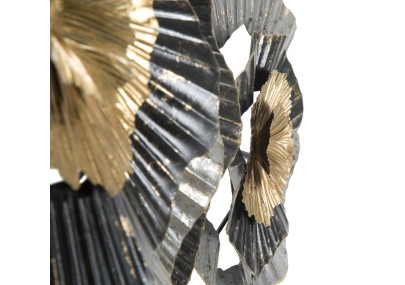 Panneau mural fer Otos – 100x80 cm – Style Glam design doré