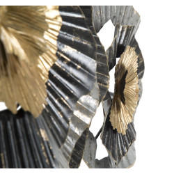 Panel de pared de hierro Otos – 100x80 cm – Diseño Glamour dorado