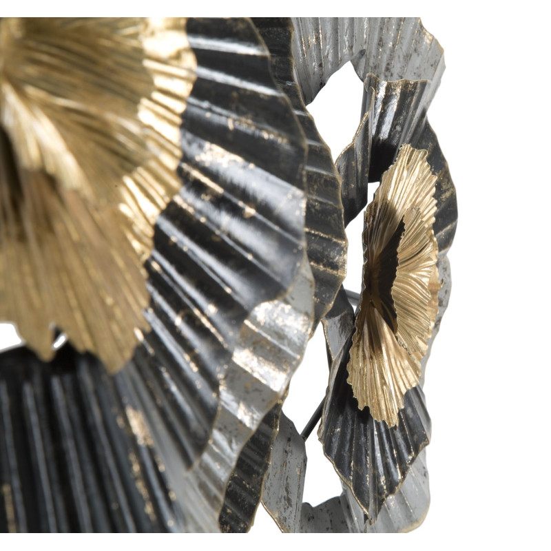 Panneau mural fer Otos – 100x80 cm – Style Glam design doré