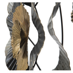 Panneau mural fer Otos – 100x80 cm – Style Glam design doré