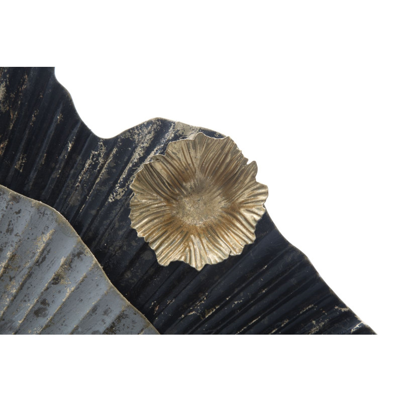 Panneau mural fer Otos – 100x80 cm – Style Glam design doré