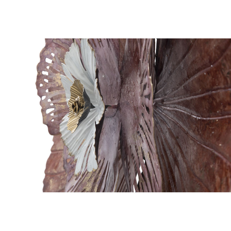 Panneau mural fer Bunga – 73x72 cm – Fleur métallique Glam élégante