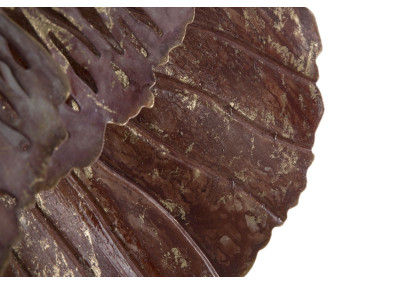 Pannello murale in ferro Bunga – 73x72 cm – Elegante fiore metallico Glam