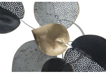 Panneau mural fer demi-feuille – Modèle B – 62x40 cm – Style Glam naturel