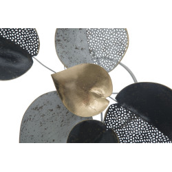 Panneau mural fer demi-feuille – Modèle B – 62x40 cm – Style Glam naturel