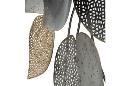 Panneau mural fer demi-feuille – Modèle B – 62x40 cm – Style Glam naturel