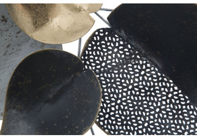 Pannello murale in ferro a mezza foglia – Modello B – 62x40 cm – Stile Glam naturale