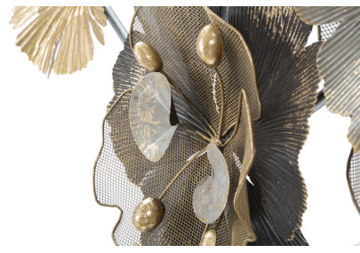 Painel de parede em ferro – 149x61 cm – Elegância decorativa Glam moderna