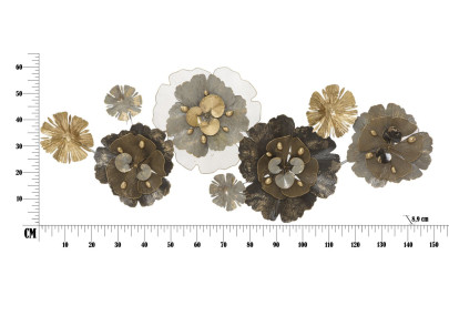 Panel de pared de hierro – 149x61 cm – Elegancia decorativa Glam moderna