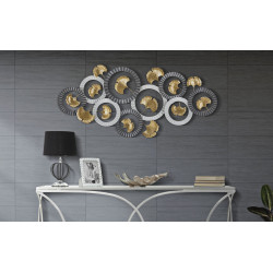 Pannello murale in ferro Arty – Modello A – 126x58 cm – Design artistico Glamour