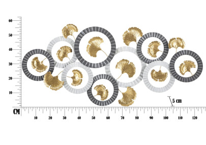 Panneau mural fer Arty – Modèle A – 126x58 cm – Design artistique Glamour