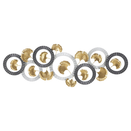 Painel de parede de ferro Arty – Modelo B – 127x44 cm – Painel de parede criativo Glam