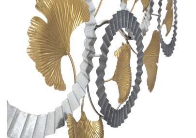 Painel de parede de ferro Arty – Modelo B – 127x44 cm – Painel de parede criativo Glam