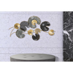 Pannello murale in ferro -B- – 105x56 cm – Decorazione murale chic in metallo
