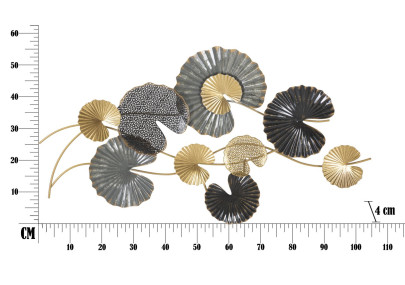 Panneau mural fer -B- – 105x56 cm – Déco murale métal chic