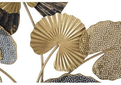 Painel de parede de ferro -C- – 63x109 cm – Design vertical Glam moderno