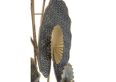 Pannello murale in ferro -C- – 63x109 cm – Design verticale Glam moderno