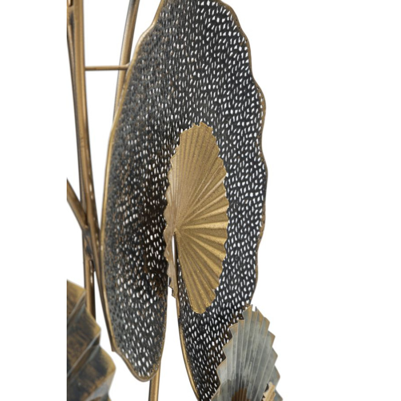 Pannello murale in ferro -C- – 63x109 cm – Design verticale Glam moderno