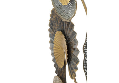 Panel de pared de hierro -C- – 63x109 cm – Diseño vertical Glam moderno