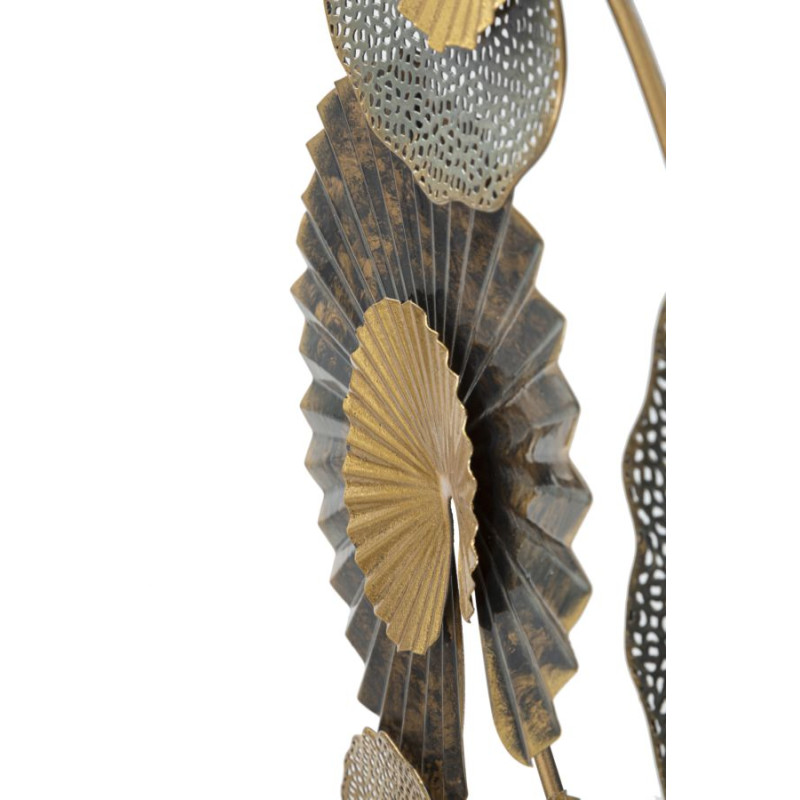 Pannello murale in ferro -C- – 63x109 cm – Design verticale Glam moderno