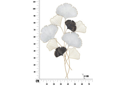 Painel de parede em ferro Ory – 66x109 cm – Elegância dourada Glam chic