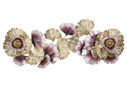 Pannello murale in ferro Colore – Modello A – 130x54 cm – Pannello dorato moderno Glam