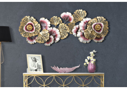 Panneau mural fer Couleur – Modèle A – 130x54 cm – Panneau doré moderne Glam