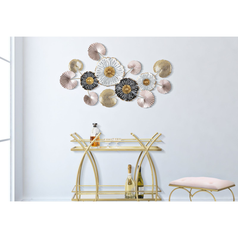 Pannello murale in ferro Pinky – Modello B – 106x60 cm – Design Glam elegante e moderno