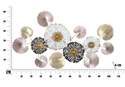 Panneau mural en fer Pinky – Modèle B – 106x60 cm – Design Glam élégant et moderne