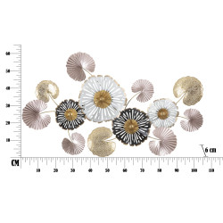 Panneau mural en fer Pinky – Modèle B – 106x60 cm – Design Glam élégant et moderne