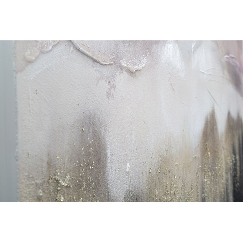 Pintura de pared Rosa Montaña – 80x60 cm – Paisaje suave y romántico Glam