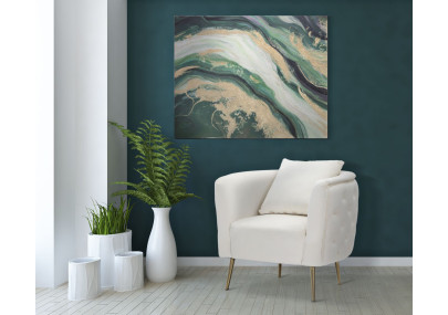 Pintura mural Greenery – 80x100 cm – Deco naturaleza chic y moderna Glam