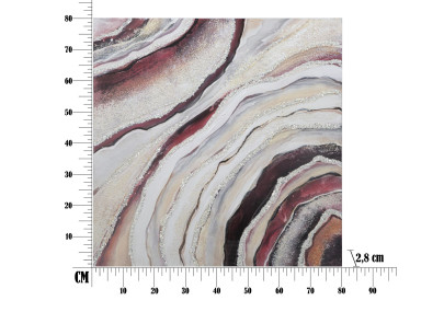 Pintura mural para pintar – 80x80 cm – Lienzo Glam personalizable