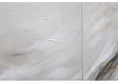 Peinture murale Monty – Ensemble 3 pièces – 45x80 / 60x80 cm – Triptyque Glam artistique