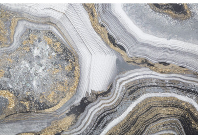 Peinture murale Caverne – 120x60 cm – Profondeur et mystère Glam contemporain