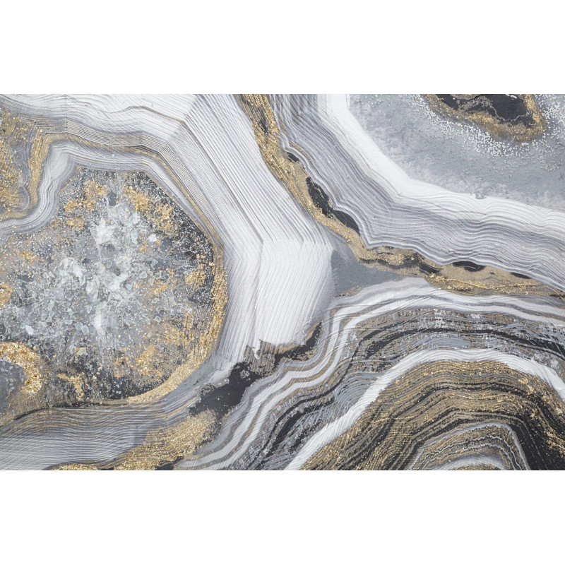 Pittura murale Caverna – 120x60 cm – Profondità e mistero Glam contemporaneo