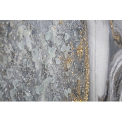 Pintura de Parede Caverna – 120x60 cm – Profundidade e Mistério Glam Contemporâneo