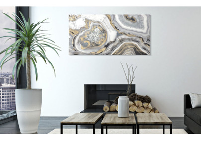 Pittura murale Caverna – 120x60 cm – Profondità e mistero Glam contemporaneo