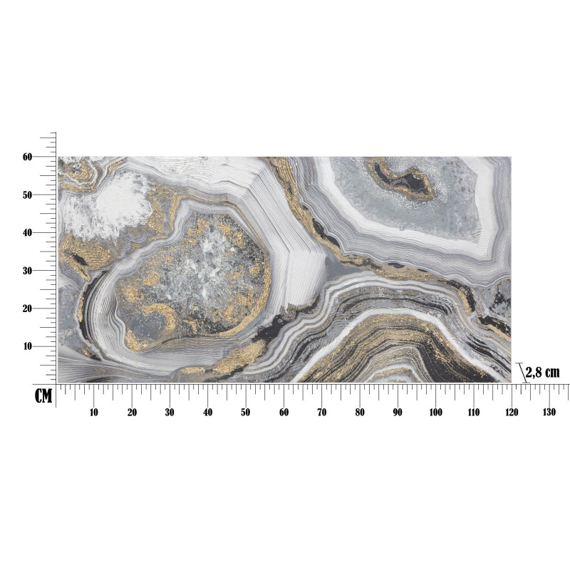 Pintura de Parede Caverna – 120x60 cm – Profundidade e Mistério Glam Contemporâneo