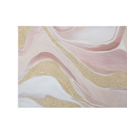 Pittura murale Pinkly – 80x80 cm – Tocco rosa Glam morbido e femminile
